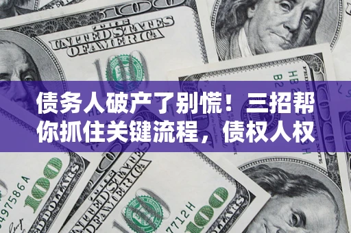 北京债务人破产了别慌！三招帮你抓住关键流程，债权人权益不再缩水