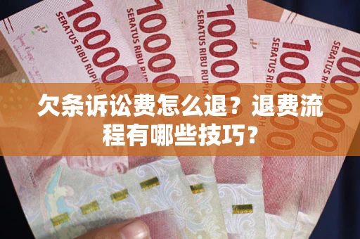 北京欠条诉讼费怎么退？退费流程有哪些技巧？