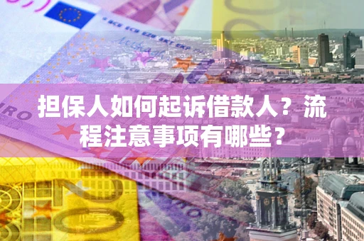 北京担保人如何起诉借款人？流程注意事项有哪些？